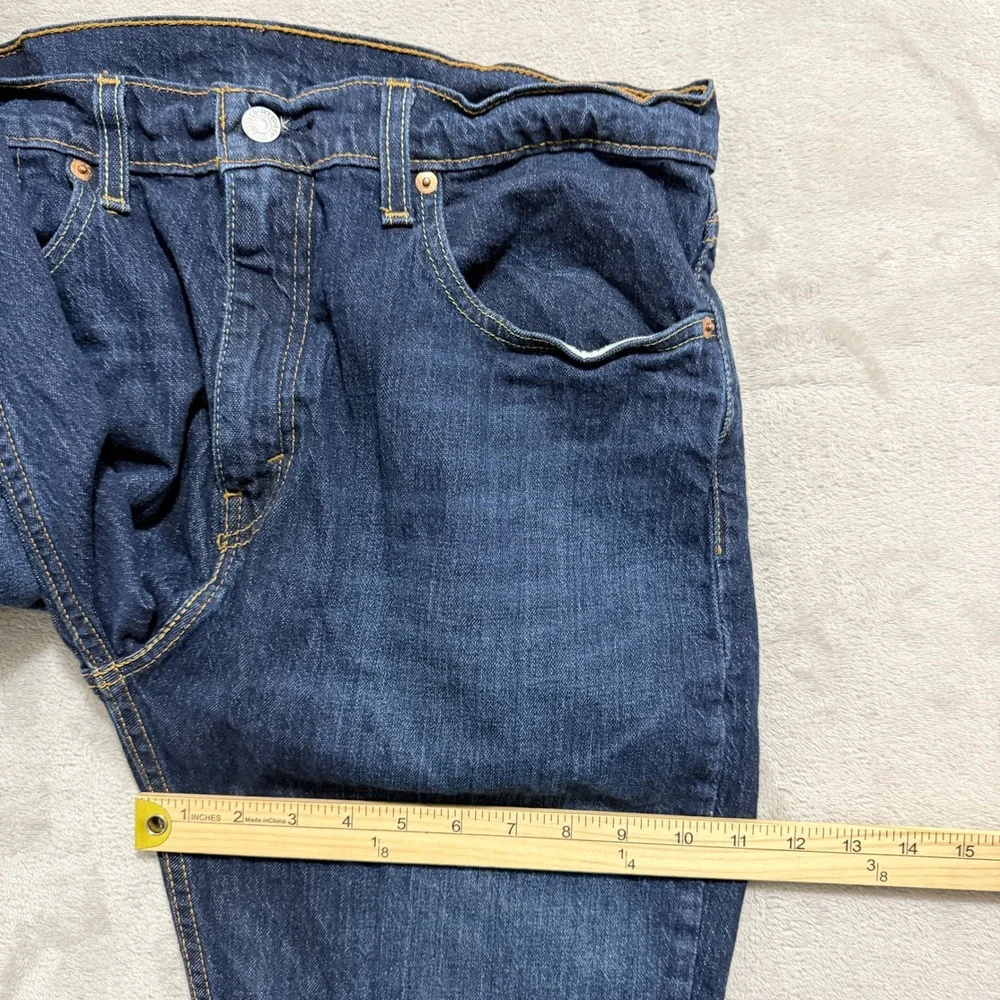 Levi's 527 Jeans Mens 34x30 Blue Slim Bootcut Stretch Denim Western Cowboy EUC